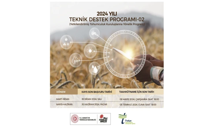 2024 Yılı Teknik Destek-02 Programı açıklandı