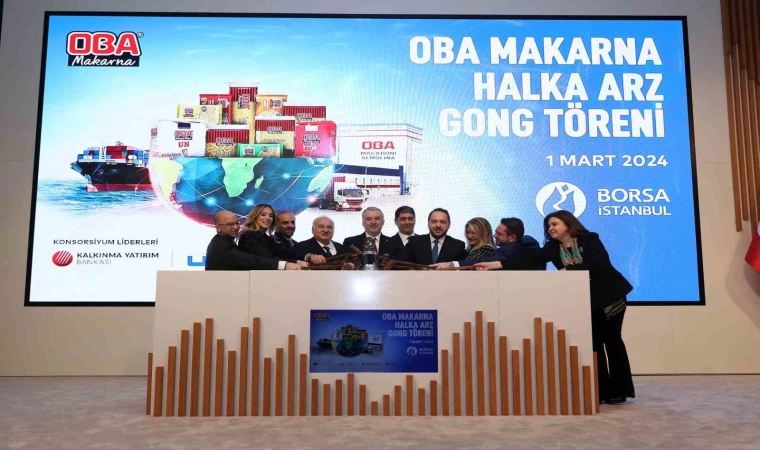 Borsa gong Oba Makarna için çaldı