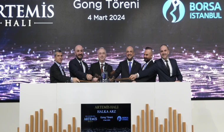 Borsa İstanbul’da gong artemis halı için çaldı