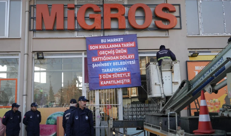 Tarihi geçmiş ürün satan Migros market 3 gün kapatıldı